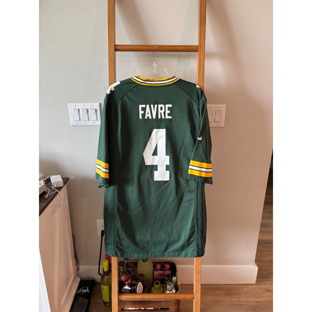 Brett Favre Nike Green Bay Packers #4 On Field Jersey Men XXL Green NFL Football